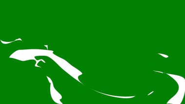 Yeşil ekranda dinamik bir şekilde patlayan parlak beyaz parçacıkların patlaması, sinematik efektler, sihirli tanıtımlar veya bilim kurgu animasyonları için ideal..