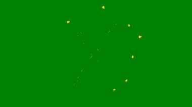 Parıldayan parçacıklar ve dinamik hareketlerle canlı yeşil ekran efekti. Video içeriğinize enerji ve yaratıcı geçişler eklemek için harika.