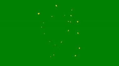 Akışkan hareket ve parçacıklarla soyut yeşil ekran efekti. Yaratıcı geçişler ya da video efektleri için ideal.