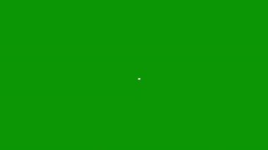 Fütürist ya da minimalist temalar için ideal canlı yeşil bir zemin üzerinde beyaz renkli parlak bir yıldız benzeri soyut tasarım..
