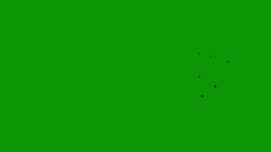 Yeşil arka plandaki bir çiçeğe benzeyen eşsiz simetrik şekil, doğadan esinlenilmiş görseller için mükemmel..