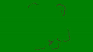 Yeşil ekran üzerinde hareketli bir ışık efekti, yaratıcı video projeleri için ideal ve dinamik video düzenlemeleri için akışkan hareketler eklemek.