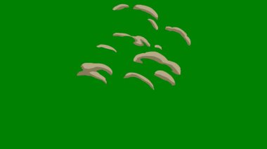 Yeşil ekran boyunca ışıl ışıl parlayan alev benzeri geçiş efekti, video projelerine yüksek enerjili hareket ve dramatik geçişler eklemek için mükemmel.