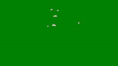Yeşil ekran boyunca geçiş yapan dinamik bulut benzeri bir etki, hızlı çekim video kompozisyonlarında pürüzsüz ve enerjik geçişler için mükemmel..