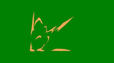 Yeşil ekranda parlayan akışkan hareket efekti, yüksek enerjili video bileşimlerinde dinamik geçişler ve akışkan hareketler eklemek için mükemmel..