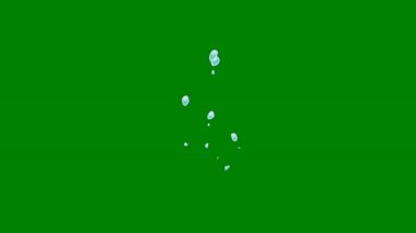 Yeşil ekranda parlayan akışkan bir dalga, dinamik video kompozisyonları ve yüksek enerjili projelerde pürüzsüz geçiş için mükemmel..
