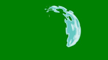 Yeşil ekran üzerinde parlayan çizgi etkisi, hızlı video kompozisyonlarında yüksek enerjili geçişler yaratmak için mükemmel..