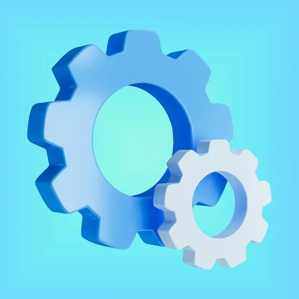 Ρεαλιστικό Μπλε Και Λευκά Εργαλεία Υπογράψει Εικονογράφηση Εικονίδιο Μπλε Φόντο — Φωτογραφία Αρχείου