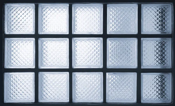 transparent white light abstract art pattern glass cube texture block wall construction square shape background.concept idea for modern interior decoration or save energy material design.