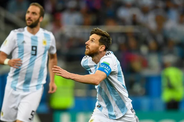 Nnizhniy Novgorod Russia June Lionel Messi Argentina 2018 Fifa World — 图库照片