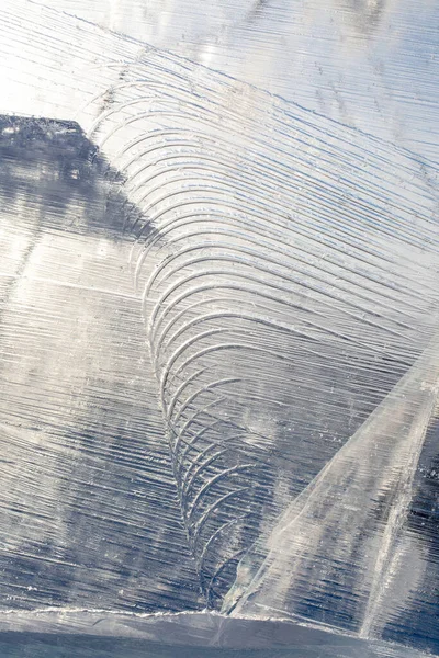 Oberfläche Des Würfels Aus Flusseis Mit Sonnenlicht — Stockfoto