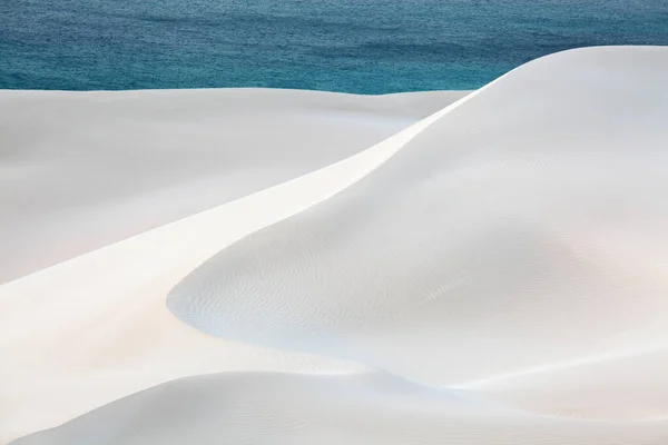Белые Песчаные Дюны Острова Сокотра — стоковое фото