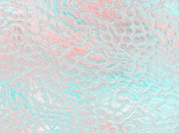 Holographische Folie Pastell Millennial Rosa Korallen Blau Teal Pearl Blasenperlen Stockbild
