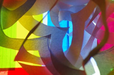 Modern, canlı ve parlak gökkuşağı renkli soyut arka plan duvar kağıdı tasarımı