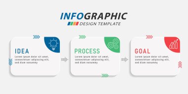 Zaman Çizelgesi Yaratıcısı bilgi şablonu. 3 adım zaman çizgisi yolculuğu, takvim düz bilgi grafikleri tasarım şablonu. Sunum grafiği 3 seçenekli iş konsepti, vektör illüstrasyonu.