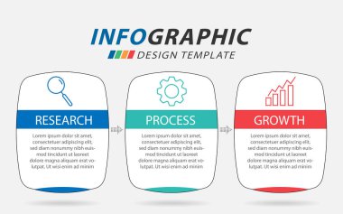 Zaman Çizelgesi Yaratıcısı bilgi şablonu. 3 adım zaman çizgisi yolculuğu, takvim düz bilgi grafikleri tasarım şablonu. Sunum grafiği 3 seçenekli iş konsepti, vektör illüstrasyonu.