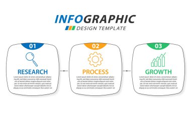 Zaman Çizelgesi Yaratıcısı bilgi şablonu. 3 adım zaman çizgisi yolculuğu, takvim düz bilgi grafikleri tasarım şablonu. Sunum grafiği 3 seçenekli iş konsepti, vektör illüstrasyonu.