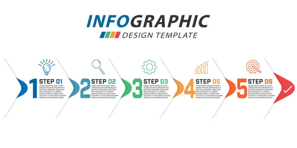Timeline Creator Infographic Template Step Timeline Journey Calendar Flat Simple — Stock Vector