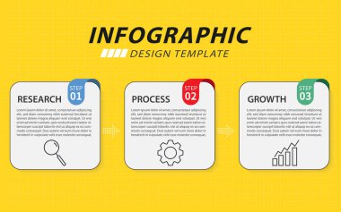 Zaman Çizelgesi Yaratıcısı bilgi şablonu. 3 adım zaman çizgisi yolculuğu, takvim düz bilgi grafikleri tasarım şablonu. Sunum grafiği 3 seçenekli iş konsepti, vektör illüstrasyonu.