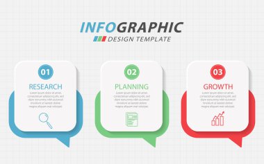 Zaman Çizelgesi Yaratıcısı bilgi şablonu. 3 adım zaman çizgisi yolculuğu, takvim düz bilgi grafikleri tasarım şablonu. Sunum grafiği 3 seçenekli iş konsepti, vektör illüstrasyonu.