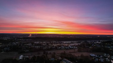 The magical moment of the sunset in Gressvik ,Norway