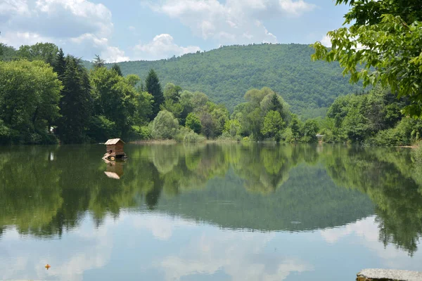 Starozagorski Bani Lake Summer Place Bulgaria Tourism Recreation Hot Springs — Stock Photo, Image