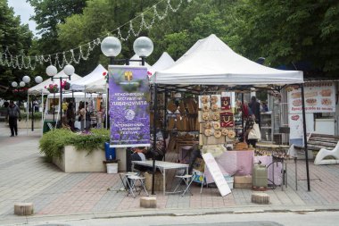 Chirpan, Bulgaristan - 16 Haziran 2023: Uluslararası Lavanta Festivali - Bulgaristan 'da her yıl düzenlenen bir etkinlik