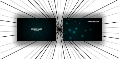 Kart tasarımı arkaplan örümceği ağları örtü, poster, pankart vs. için kullanılabilir.