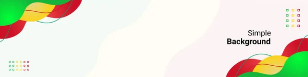 Parlak renklerle basit bir gradyan arkaplan. Renkli pankart şablonu