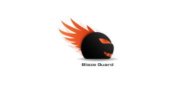 Blaze Guard iş logosu tasarımı, spor logosu, helm logo, marka logosu