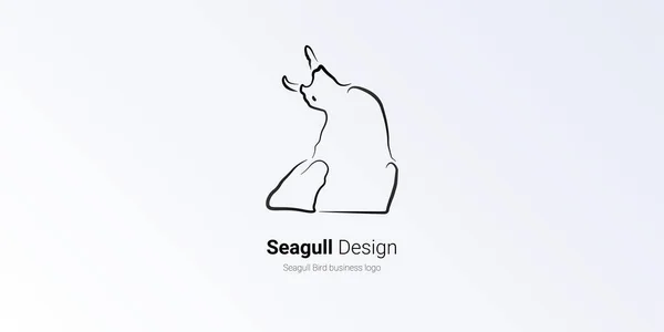 martı logo çizgisi sanat tasarımı