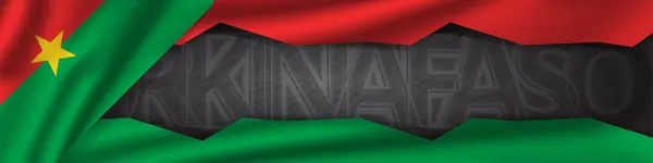 Burkina Faso 'nun Bağımsızlık Günü kutlu olsun, resimli arka plan tasarımı, ülke teması