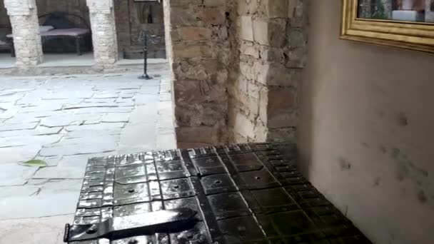Saray Eski Mimari Eski Saray Içi Antika Mobilyalar — Stok video