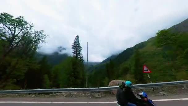 Une Vue Imprenable Sur Vallée Depuis Une Route Montagne Une — Video