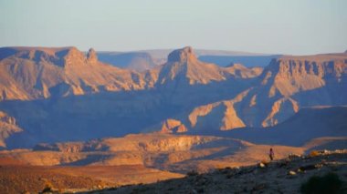 Cinematic time lapse of sunset on mountains, Namibia. High quality 4k footage