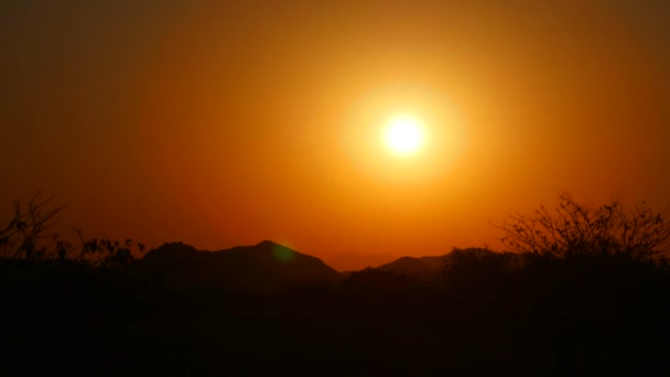 Solnedgången Namibia Har Upphört Högkvalitativ Film — Stockvideo