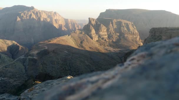 Coucher Soleil Sur Jabal Akhdar Oman Images Haute Qualité — Video