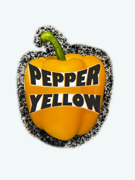 Čerstvé Žlutá Paprika Pepř Izolované Bílém Pozadí Kvalitní Fotografie — Stock fotografie
