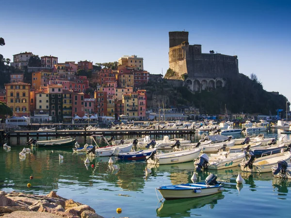 stock image Italy, Liguria region, Lerici village and sea.