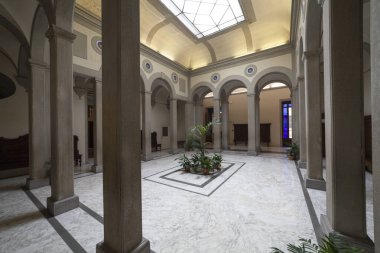 İtalya, Toskana, Floransa, Castello bölgesinde La Quiete 'nin Medici villası. Manastır.