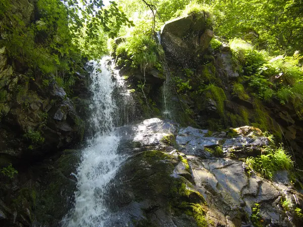 stock image Italy,Emilia Romagna region, Appennino mountain, river and fall.