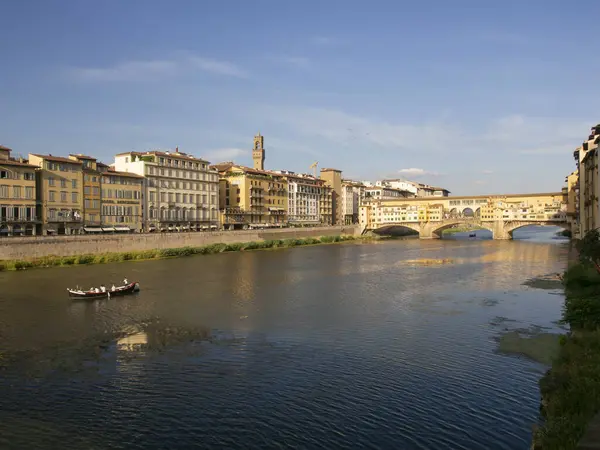Włochy Toskania Florencja Rzeka Arno — Zdjęcie stockowe