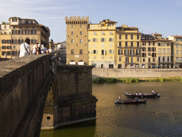 Włochy Toskania Florencja Rzeka Arno — Zdjęcie stockowe