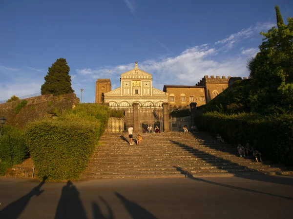 Włochy Toskania Florencja Kościół San Miniato Monte — Zdjęcie stockowe