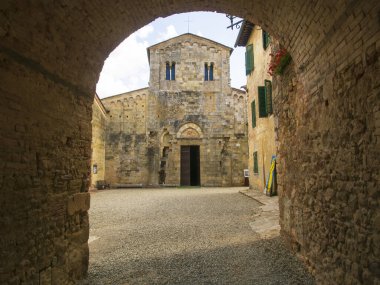 İtalya, Toskana, Siena Bölgesi, Abbadia Isola Köyü