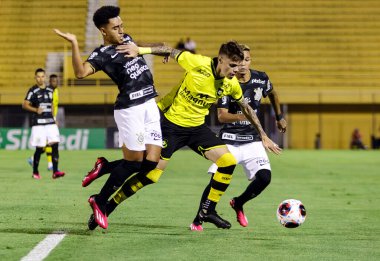 Football Brazil | Paulista Championship Premier League 2023  - Sao Bernardo 2x0 Corinthians, valid for the 1st round played at Primeiro de Maio Stadium, in the city of Sao Bernardo do Campo (SP). Fabio Giannelli / Soccer Digital