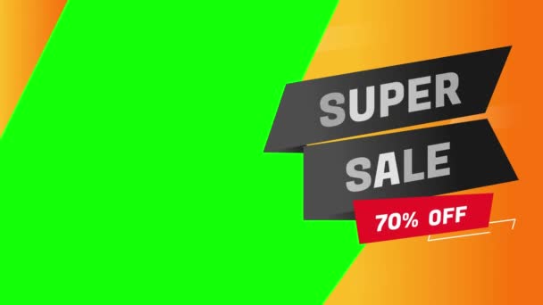 Black Friday Shopping Template Animation Green Screen Chroma Key Background — Videoclip de stoc