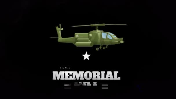 Memorial Day Proclamation Honor Animation — Stockvideo