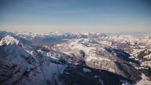 Blick Auf Die Schweizer Alpen Auf Top Europe Jungfrau Lauterbrunnen — Stockvideo
