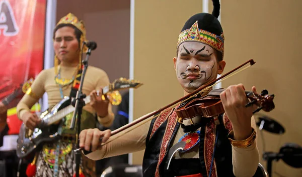 Instrument Musique Traditionnel Ouest Indonésie Joue Musique Produit Dans Ville — Photo